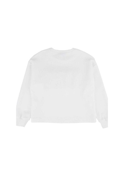 Kız Çocuk Popcorn Baskılı Sweatshirt-13493 Ekru
