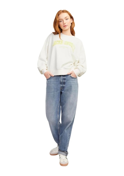 Jack & Jones Kadın Sweatshirt 12264230 Vanilya