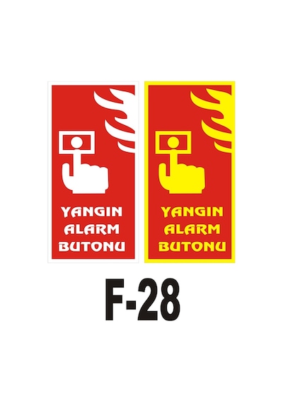 Fosforlu & Düz Levha Yangın Alarm Butonu
