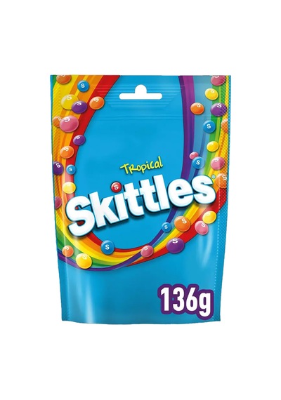 Skittles Tropical Meyve Aromalı Draje Şekerleme 136gr