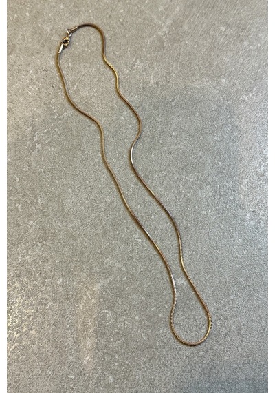 Kyoto Dizayn Snake Model Rose Gold Renk Şık Tasarım 316l Çelik 50cm Kolye Rose Gold