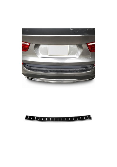 Vw Golf Vıı Hatchback 2012-2019 Uyumlu Arka Tampon Eşiği Krom-karbon Folyolu