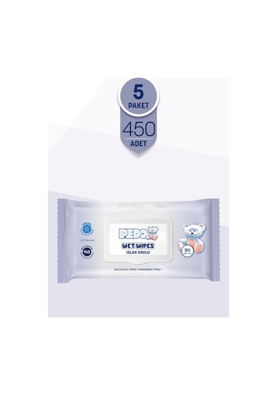 Pedo Klasik Islak Mendil 90'lı 5 Paket