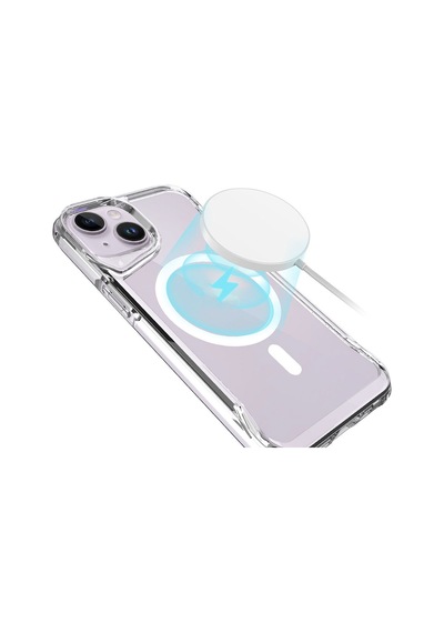 Apple Uyumlu iPhone 13 Kılıf Case, Magnet Magsafe Şarj Özellikli Şeffaf Magnet Magsafe Transparent Cover