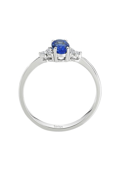 Sirius Pırlanta Ve Oval Safir Arya Yüzük 0817R0271