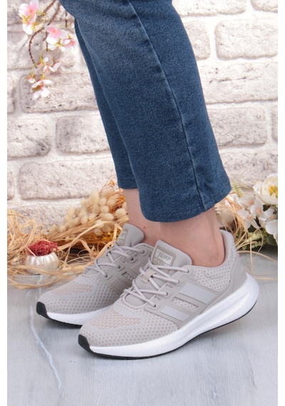 Jump 35132 Hafif Rahat Orijinal Ürün Sneaker Kadın Spor Ayakkabı Krem