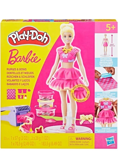 Hasbro Play Doh Barbie Ruffle And Bows-79356