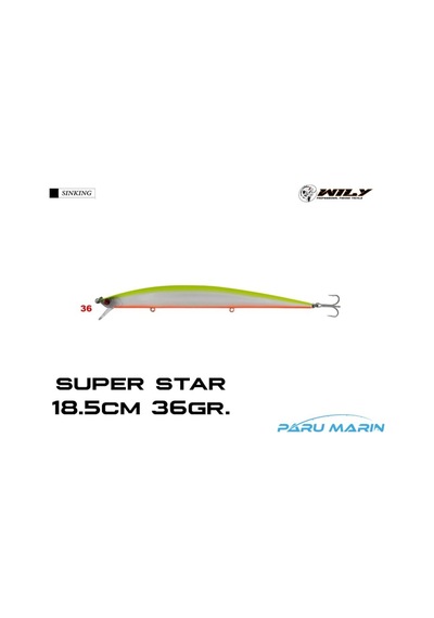 Wily Super Star 18.5Cm 36Gr. (Sinking) No:36