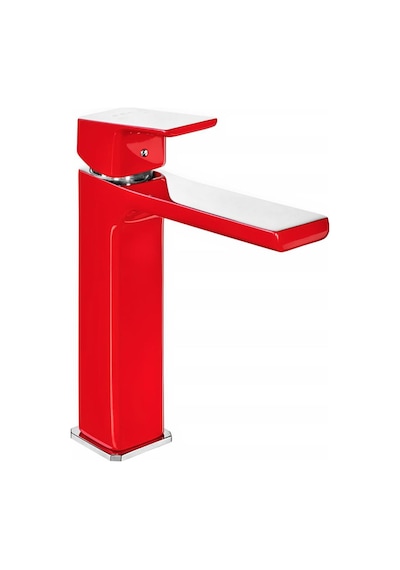 Eca Tiera Orta Boy Lavabo Bataryası Kırmızı - Krom 103388003