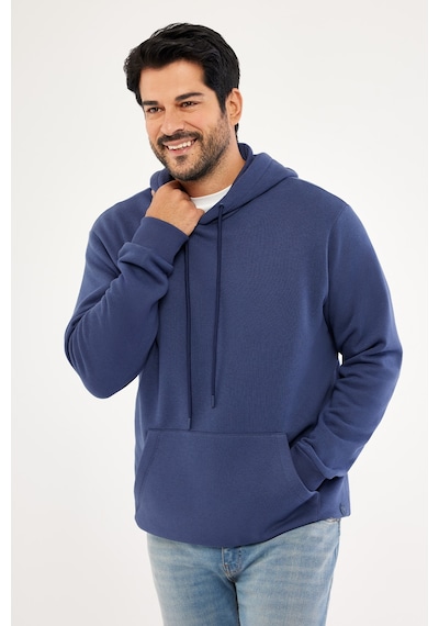Ac&Co / Altınyıldız Classics Standart Fit Normal Kesim Kapüşonlu Kanguru Cepli Pamuklu Erkek Sweatshirt - Lacivert Ac&Co / Altınyıldız Classics Standart Fit Normal Kesim Kapüşonlu Kanguru Cepli Pamuklu Erkek Sweatshirt - Lacivert