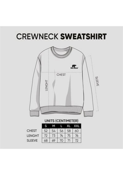 Bad Bear Logo Crewneck Erkek Sweat 22.02.12.007 Nıght Siyah