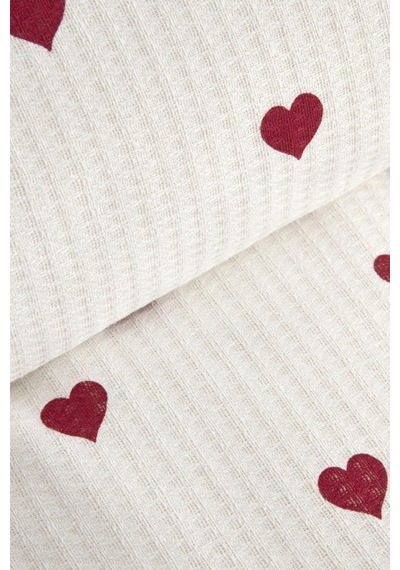 Karaca Home Amour Tek Kişilik Pike Takımı Kırmızı