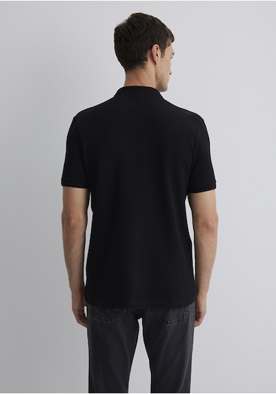 Mavi - Siyah Polo Tişört 064946-21842-Siyah