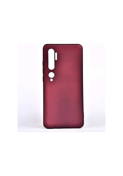 Xiaomi Mi Note 10 Kılıf Zore Premier Silikon Kapak Mürdüm
