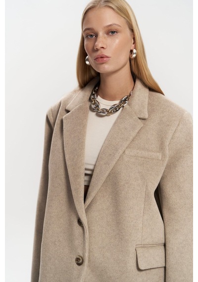 Mai Studios Co. Howell Taupe Blazer Ceket Taupe