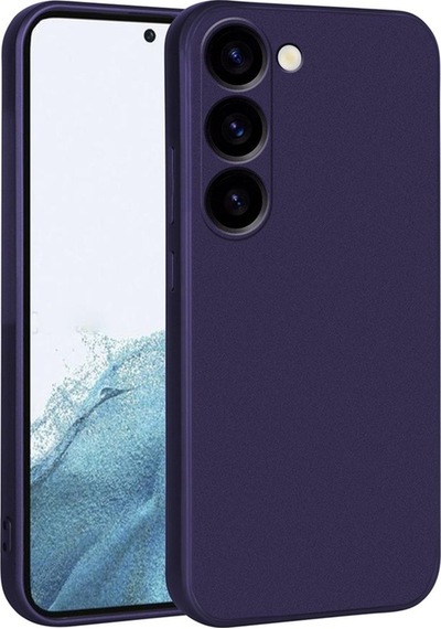 Galaxy S23 Ultra Kılıf Zore Premier Silikon Kapak Lacivert