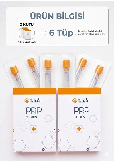 T-lab Orijinal Prp Tubes 3 Paket 6 Tüp