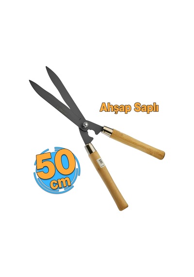 Eğri Çim Budama Makası Çalı Çimen Biçme Kesme Makas 50 Cm Keskin