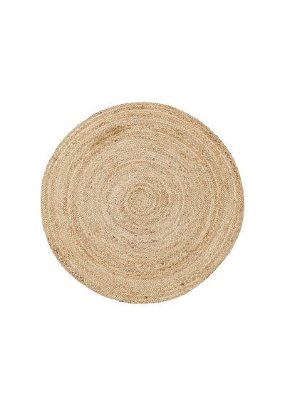 Eko Halı Juno Ech 01R Natural El Dokuma Naturel Jüt Hasır Halı - 90X90