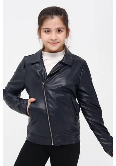 Benitto Kids Benittokids Kız Çocuk Deri Ceket 51262 001