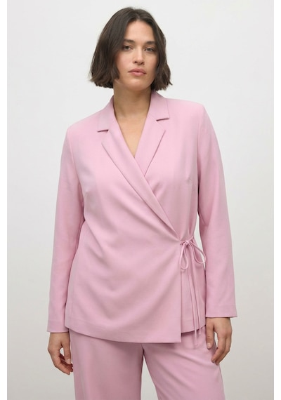 Myline Bağlama Detaylı Blazer Ceket Pembe
