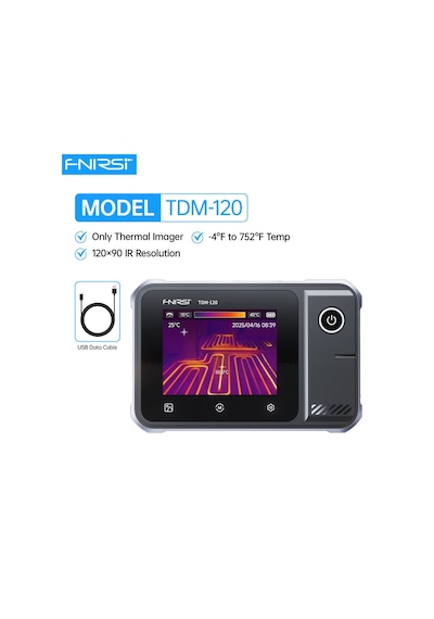 Fnırsı Tdm-120 Termal Kamera 120x90 Ir, 25hz, Dokunmatik Ekran