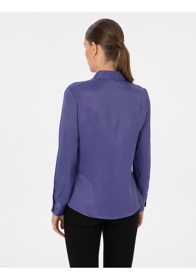 Pierre Cardin Kadın Mor Gömlek Desenli 50318229-vr038 Mor