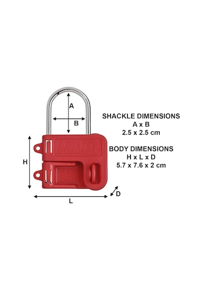 Masterlock S430 4mm M/kilit Kilitleme Hasp Prangaları