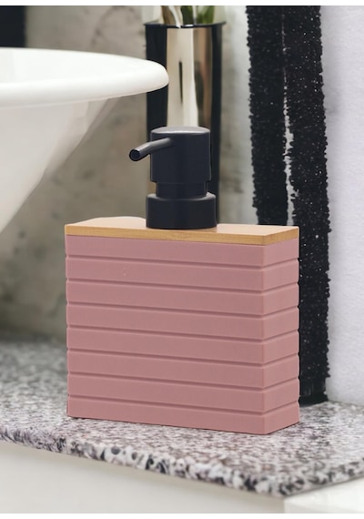 The Mia Stripe Sıvı Sabunluk Pembe