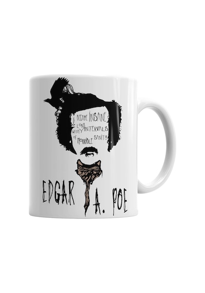 Edgar Allan Poe Kupa Bardak Porselen No35249 Karışık