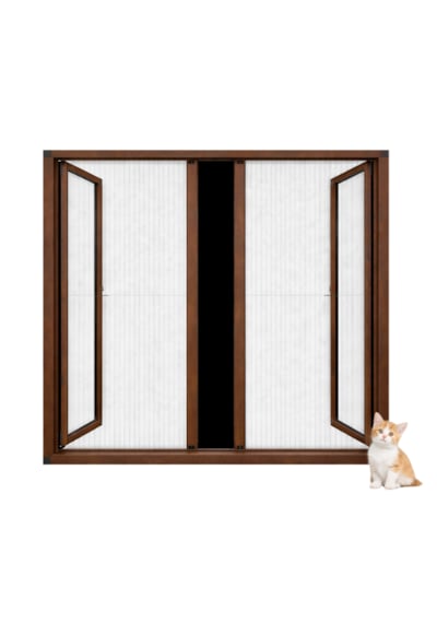 Akordiyon Duble Kapı Kedi Sinekliği En:0-140 Cm X Boy:0-240 Cm Demir, Ahşap, Pimapen Alüminyum Uyumlu Çok Renkli