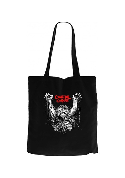 Cannibal Corpse Logo 1classic97 Band  Siyah Kanvas Bez Çanta Siyah
