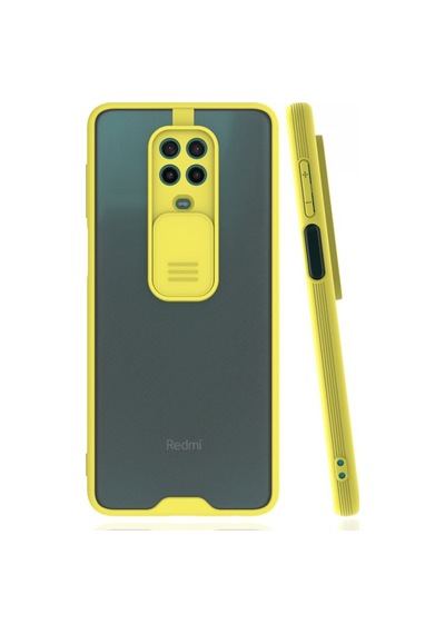 Nettech Xiaomi Redmi Note 9 Uyumlu Platin Kamera Kızaklı Arka