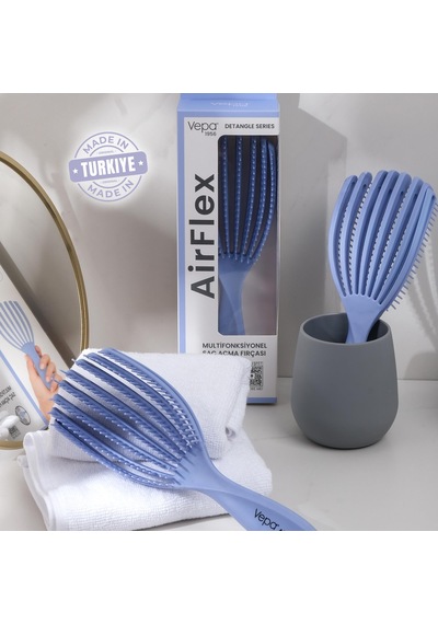 Airflex Multifonksiyonel Dolaşık Açıcı Saç Fırçası - Lila