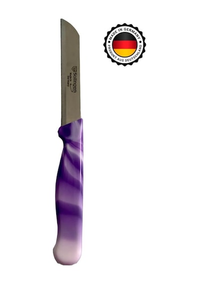 Meyve Bıçağı Doğrama Bıçağı Ve Düz Soyacak Ebruli Mor Bıçak 1 Adet Royaleks-slg10 Renkli