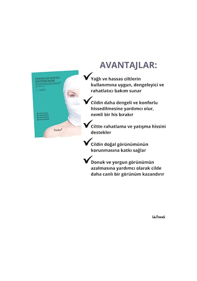 Sudee Premium Hydra Soother Mask 30 Ml Yorgun Ciltler İçin Rahatlatıcı Maske