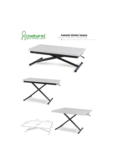 Hc Naturell Masa & Sandalye & Aksesuar Parodi Akıllı Masa Kahverengi Hc Naturell Masa & Sandalye & Aksesuar Parodi Akıllı Masa Kahverengi