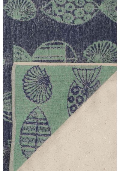 Lacivert & Turkuaz Aztec %100 Pamuklu Plaj Havlusu 70x140 Cm Çok Renkli