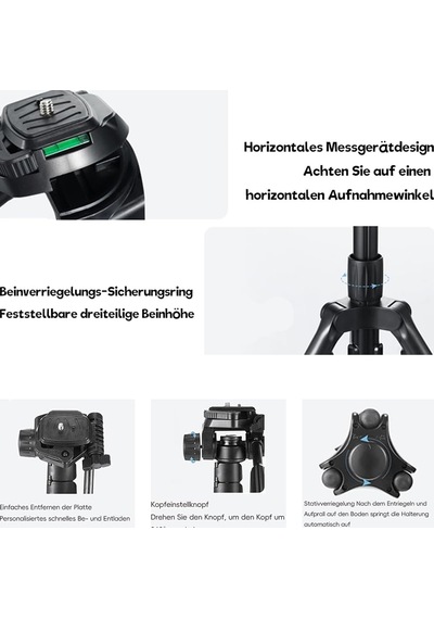 Profesyonel 3 Yollu Alüminyum Tripod, 190 Cm, Ring Light, Kamera Ve Selfie Uyumlu Diğer