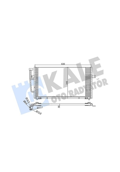 Kale 390400 Klima Radyatörü Kondanser - Volvo S40 1997-2000 1.9 T4 Klimalı Modeller 30871579 - 30897260 - 4945635