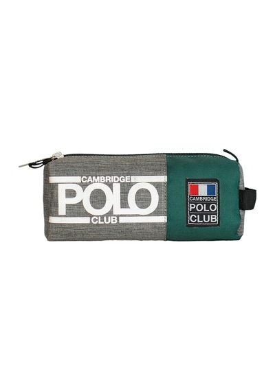 Cambridge Polo Club Street Style Unisex Çocuk Tek Bölmeli Kalemlik Yeşil