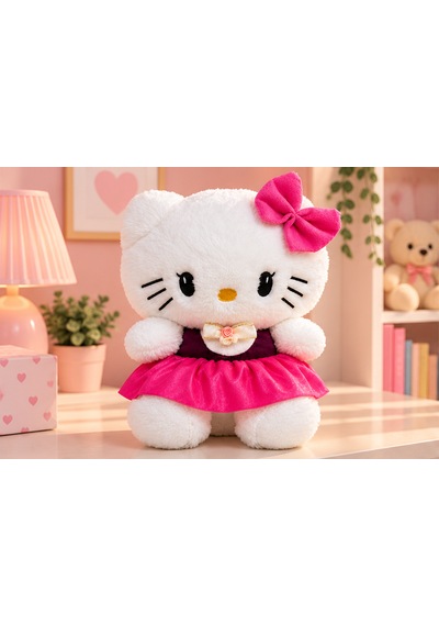 Hello Kitty 30 Cm Peluş Oyuncak 046 - Pembe