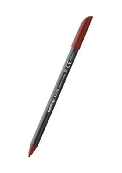 Edding E-1200 Grafik Kalemi Siyah - Kırmızı