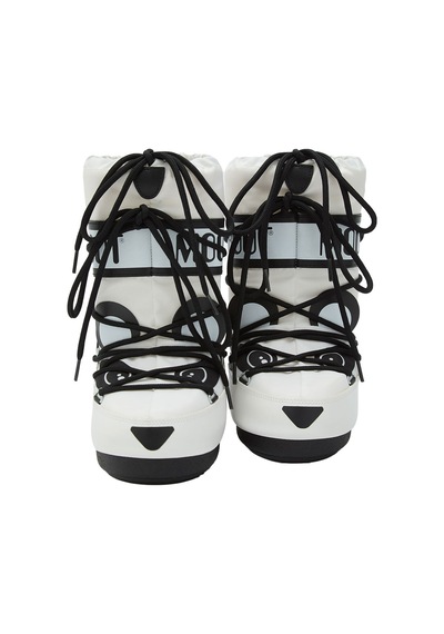 Na02 Black White Bot Kız Çocuk 80d3400300 Moon Boot Icon Junior Animal Boots Çok Renkli