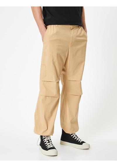 Koton Oversize Paraşüt Pantolon Kargo Cep Detaylı Bej 4sam40051hw Ekru Koton Oversize Paraşüt Pantolon Kargo Cep Detaylı Bej 4sam40051hw Ekru