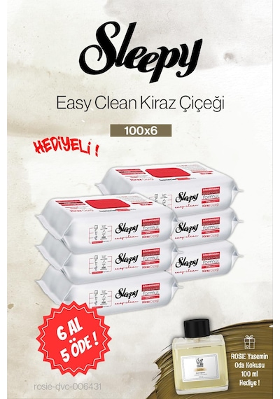 Sleepy 100'lü Kiraz Çiçeği 6 Al 5 Öde, Rosie Yasemin Oda Kokusu Tekli