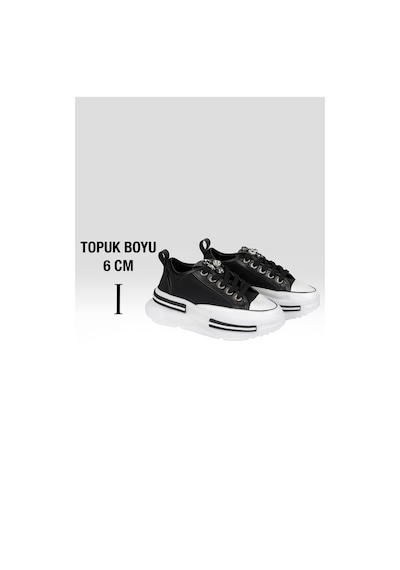 Tw Tonny White Tokyo 172-1 Bağcıklı Unisex Spor Sneaker Ayakkabı Siyah