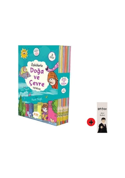 3. Sınıf Hikaye Kitabı Seti Yuva Yayınları Doğa ve Çevre + Kişiye Özel İsimli Harry Potter Kitap Ayracı