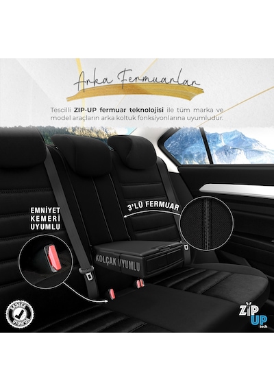 Otom Iconic Design Ekstra Destekli Oto Koltuk Kılıfı 550061877
