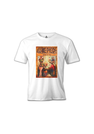 One Piece - Smile Beyaz Erkek Tshirt